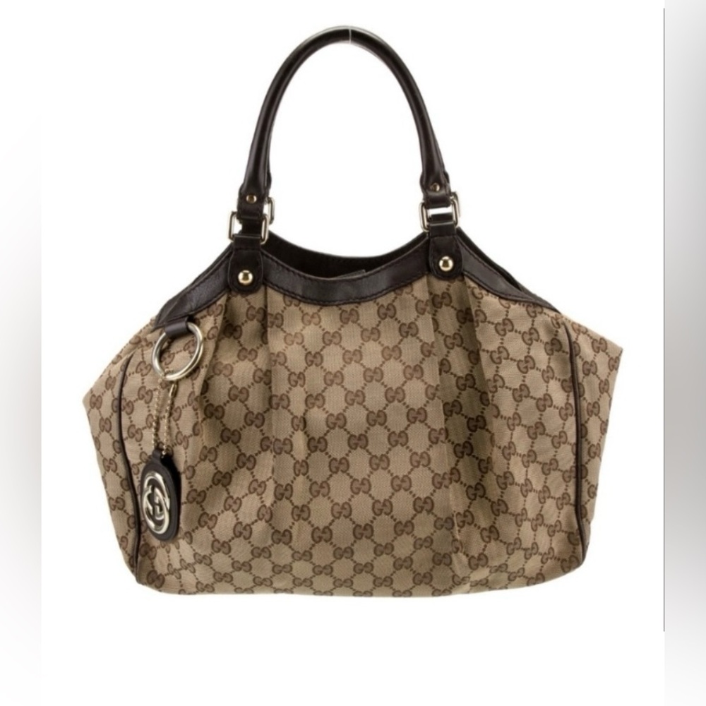 AUTHENTIC GORGEOUS MEDIUM GUCCI SUCKI HANDBAG WITH DUST BAG